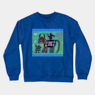 Save a Horse - Ride a Cowboy - Turquoise Crewneck Sweatshirt